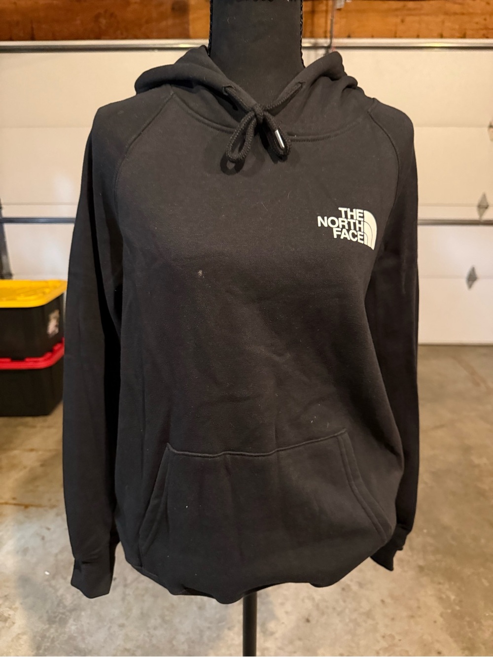 The North Face Black Pullover Hoodie with White Logo